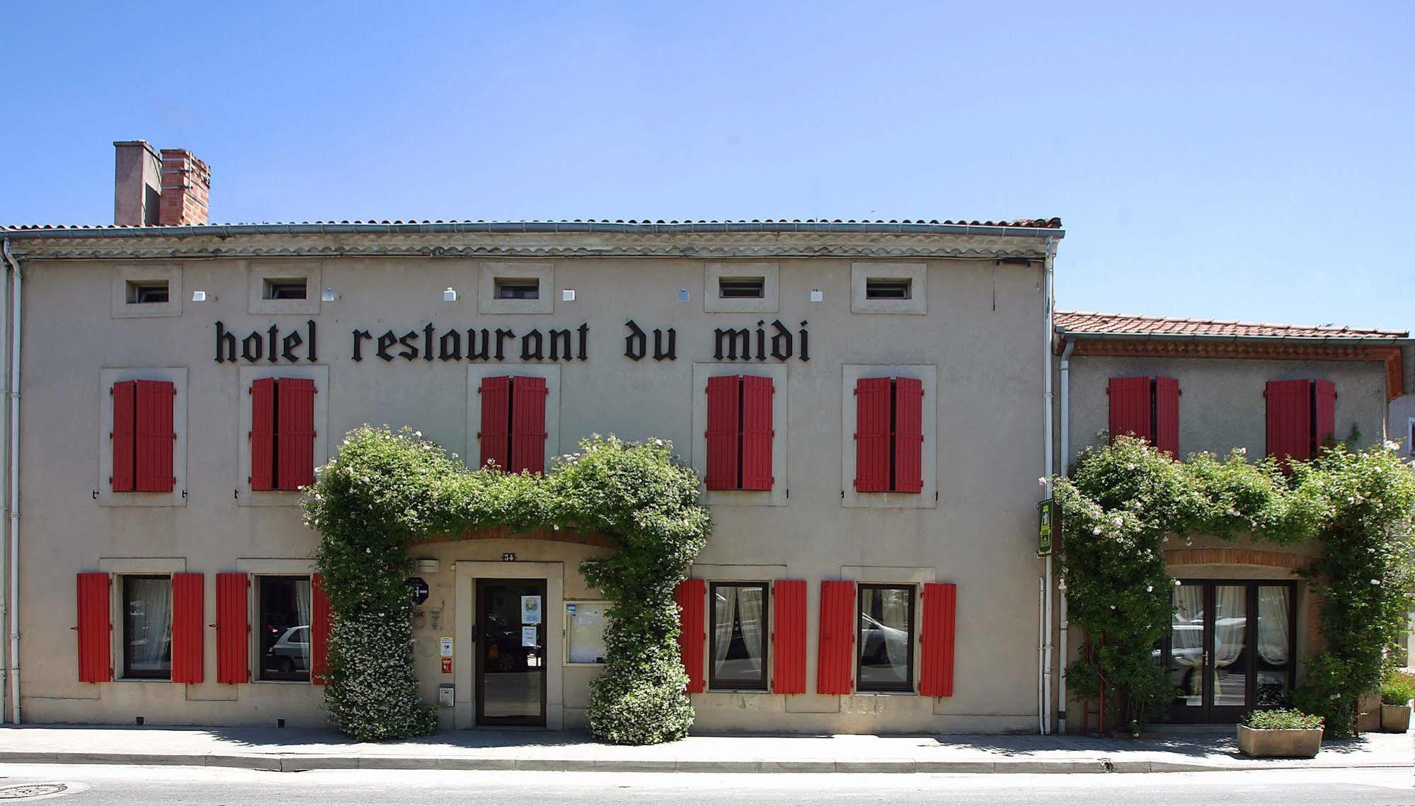 Logis Hotels - Hotel Restaurant Du Midi Ровел Екстериор снимка